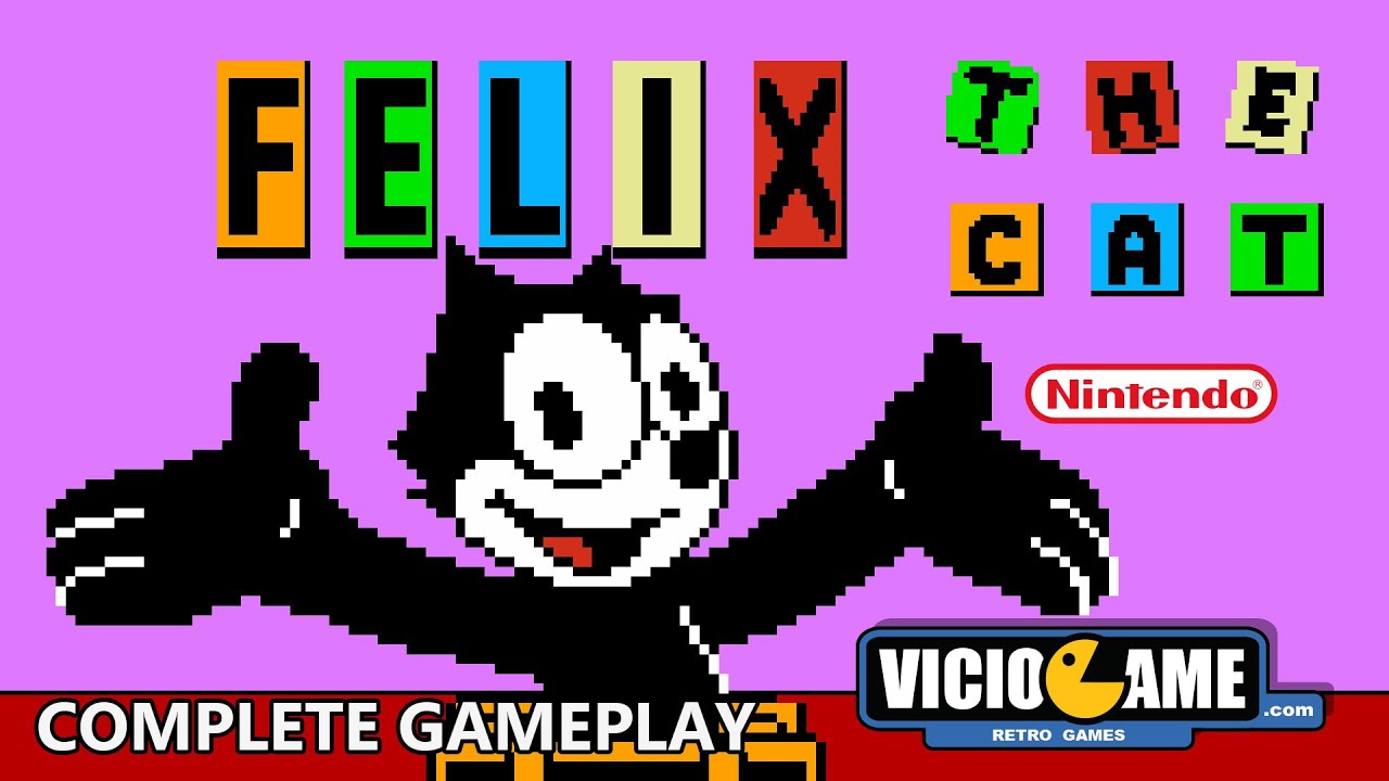 Felix the Cat NES. Complete NES. Skate Cat NES.