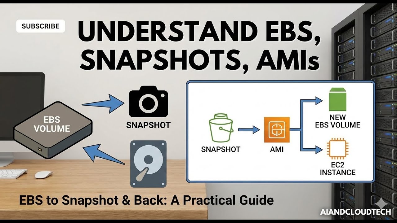 EBS, Snapshot, AMI deep dive | How these AWS storage services are related