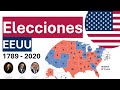 🗳️ Elecciones EEUU / USA 🗺️ Mapas de cómo votaron los estados en cada elección presidencial