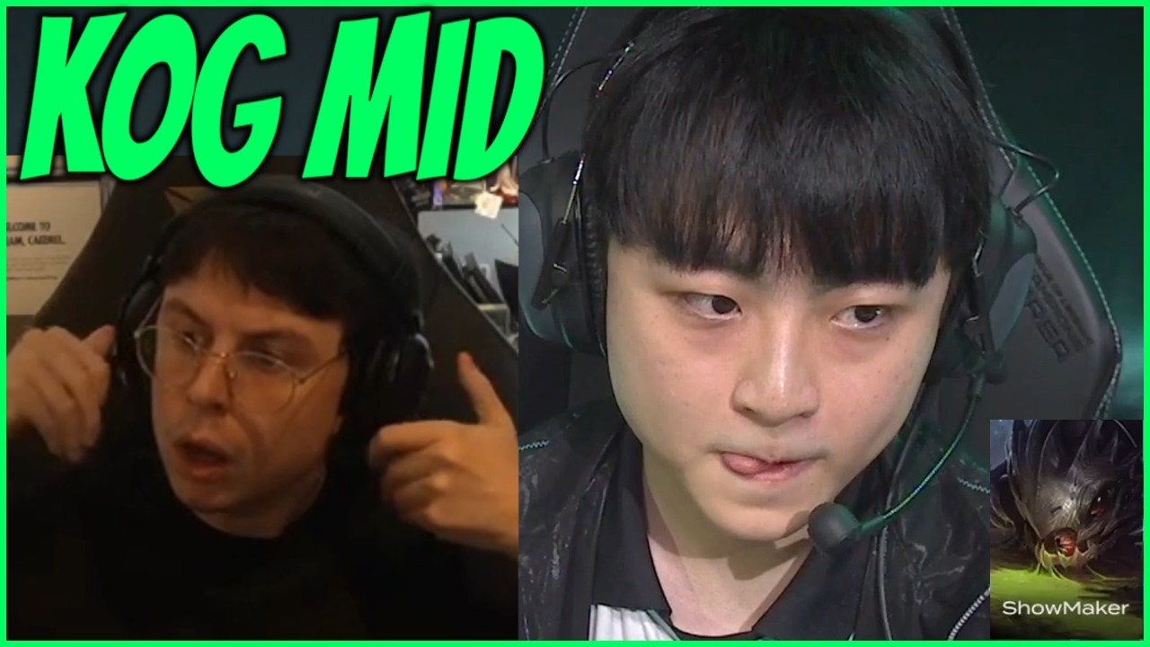 Caedrel Reacts To ShowMaker Picking Kog'Maw Mid