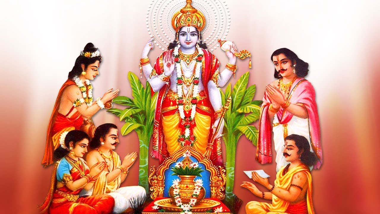 Sri Satyanarayana Pooja   Powerful Mantras to Invoke Lord Vishnu to Fulfill Wishes  Desires