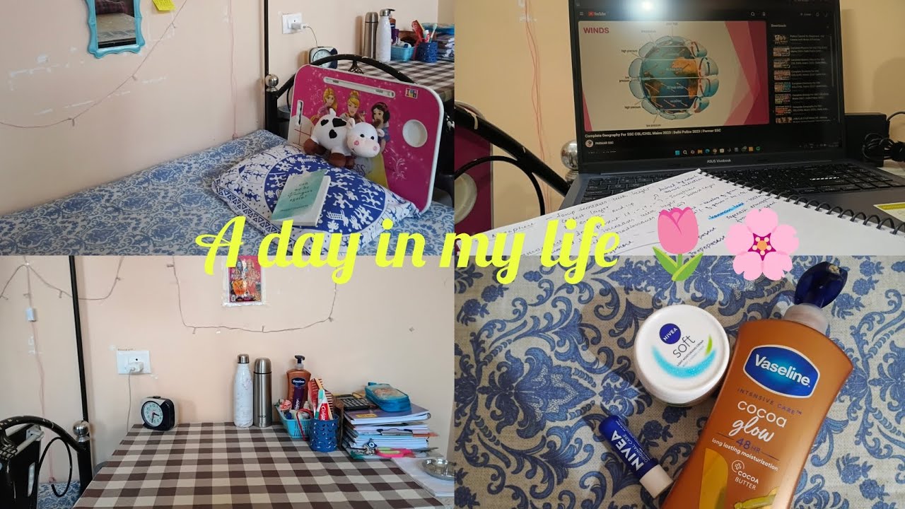 A Productive Day in My Life 📚✨ | Study, Cleaning & Cozy Evening #dayinmylife #skincare #aesthetic 