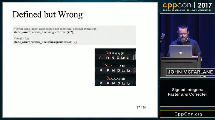 CppCon 2017: John McFarlane Signed Integers: Faste...