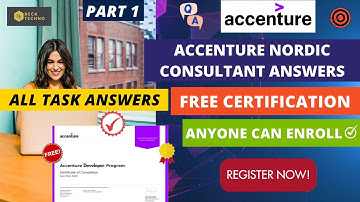 Accenture Nordic Consultant Program Answers | All Task Answers | Forage Task Answers