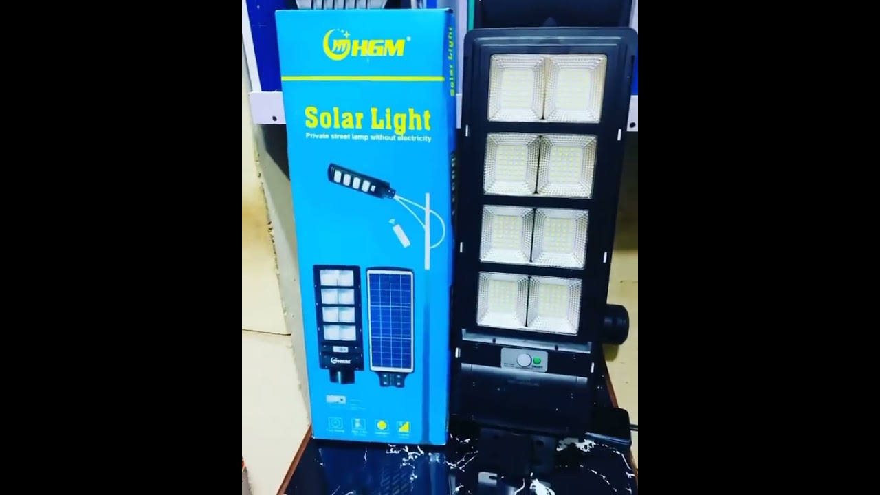 This 400W Solar LED Street Light secures streets all night