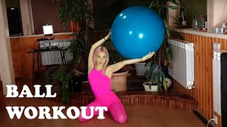 10 Min Full Body Ball Workout At Home In Tights