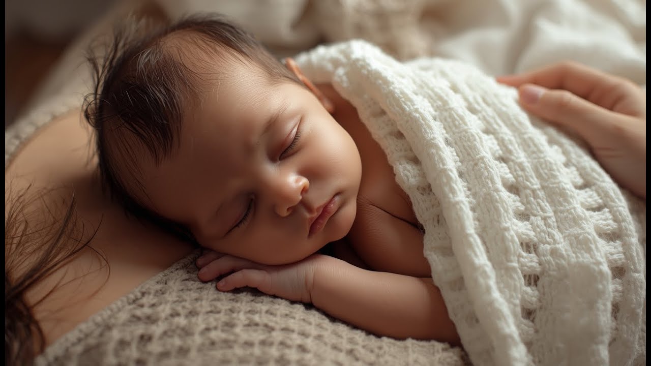 Newborn Baby Falls Asleep Instantly on Mother’s Chest 😴 | Deep Sleep Music for Babies