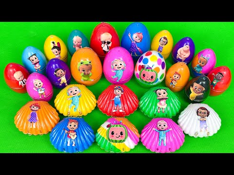 Rainbow Egg Baby Shark Pinkfong, Cocomelon, Rainbow Dinosaur Eggs with CLAY ! Satisfying ASMR Videos