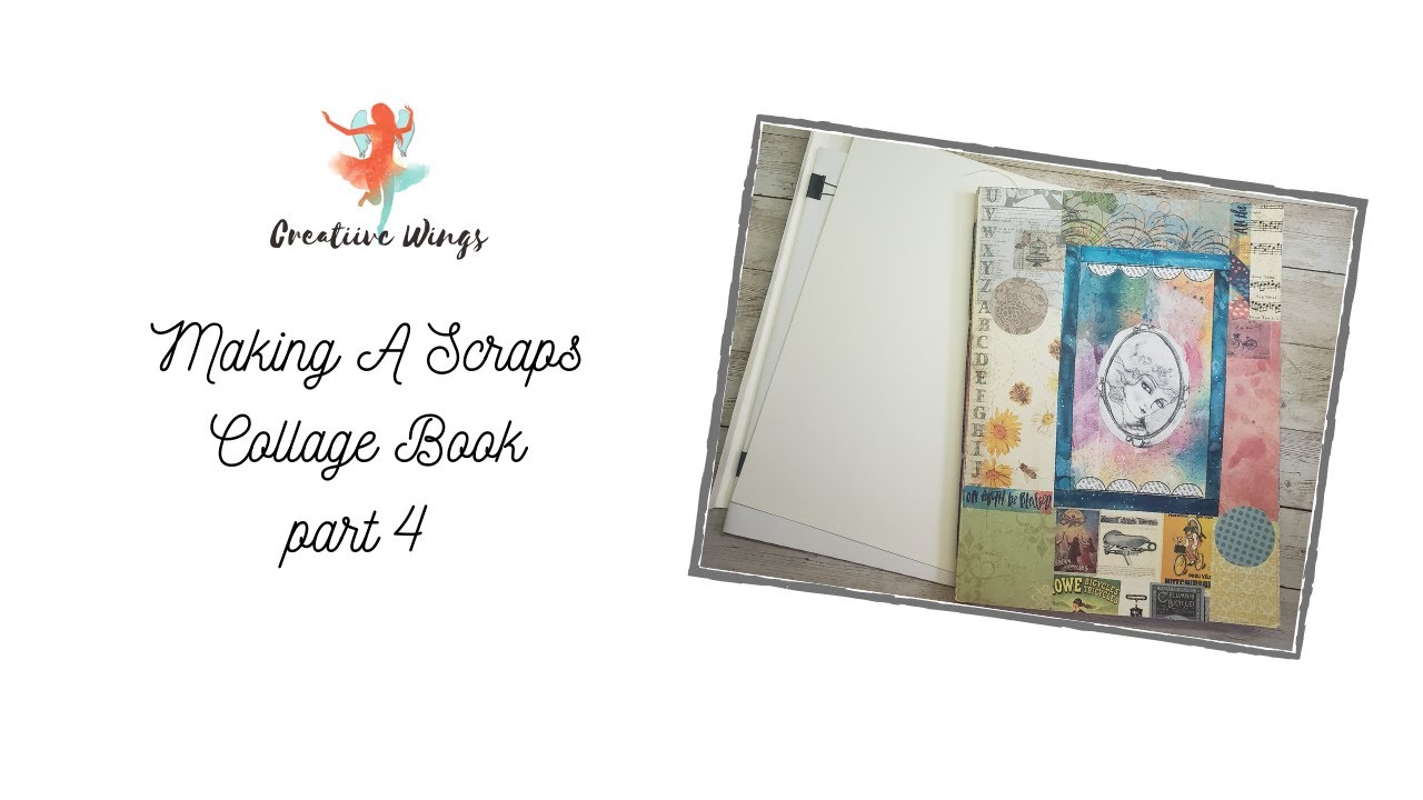 Making A Scraps Collage Book Part 4 - YouTube