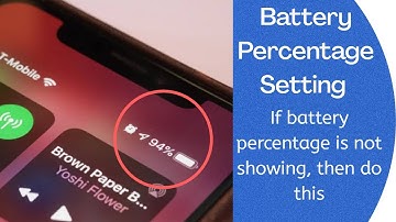 How to Show Mobile Battery Percentage on Status Bar
