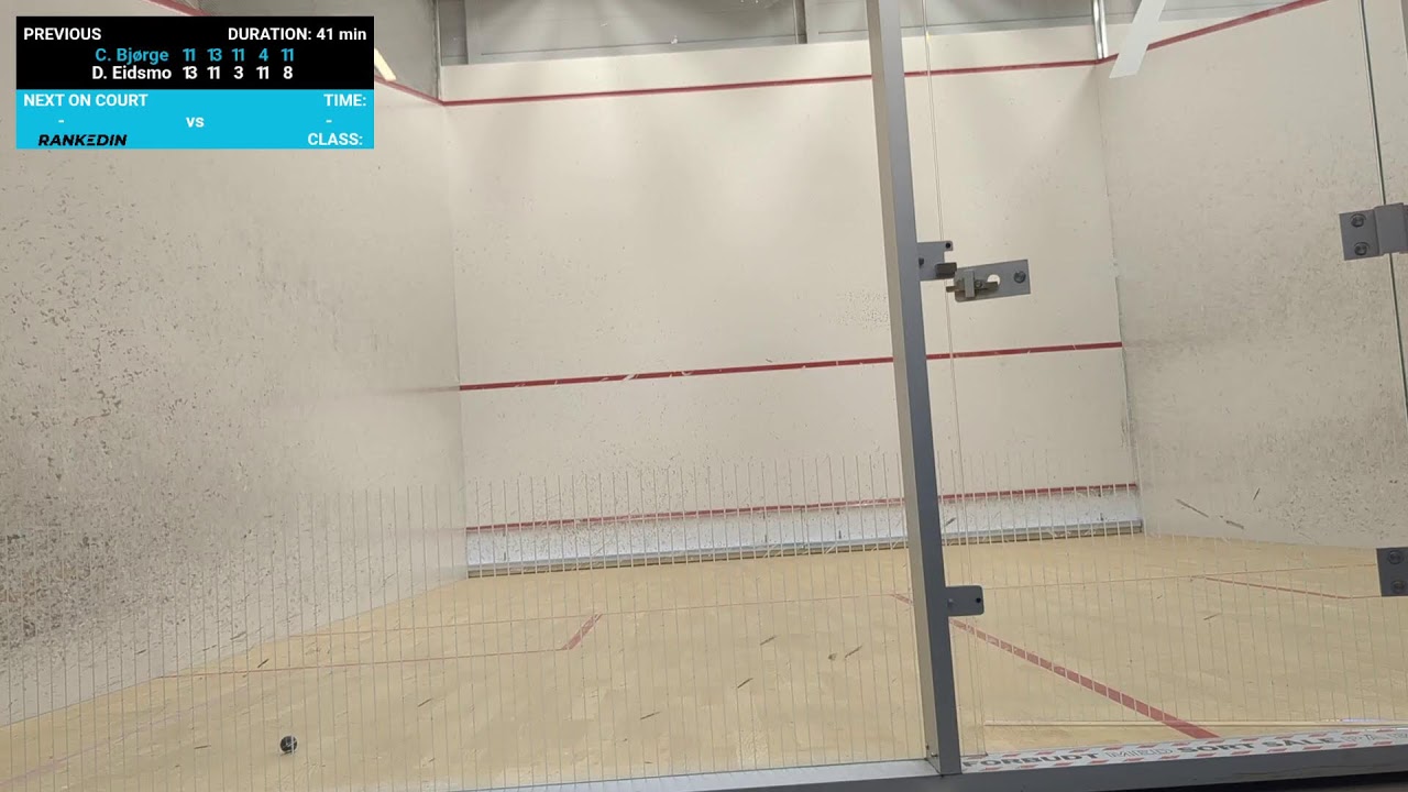Court Bane 7 - Norgesmesterskap squash 2026 - Rankedin