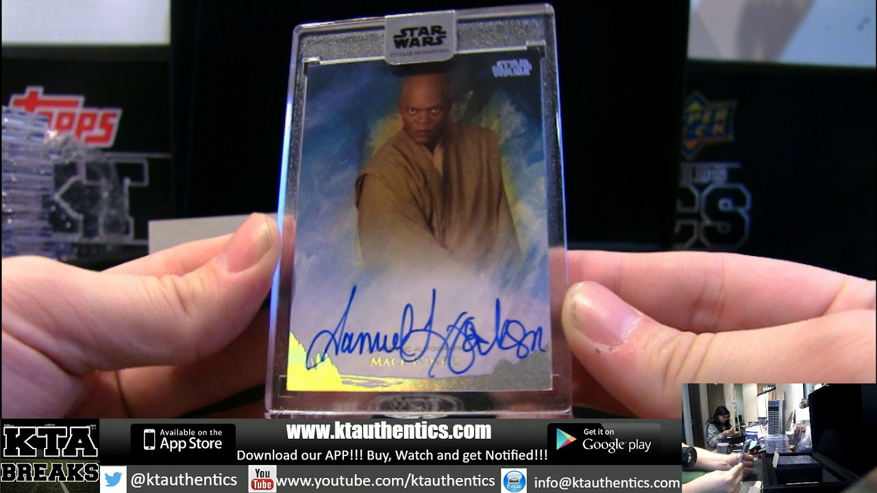 KTAuthentics - 2018 Topp Star Wars Steller Signatures case break - pick your character