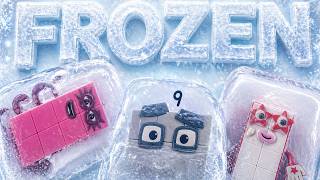 ASMR Numberblocks Frozen In Ice (8, 9 & 10) Satisfying Ice Cracking & Melting sounds | No Talking