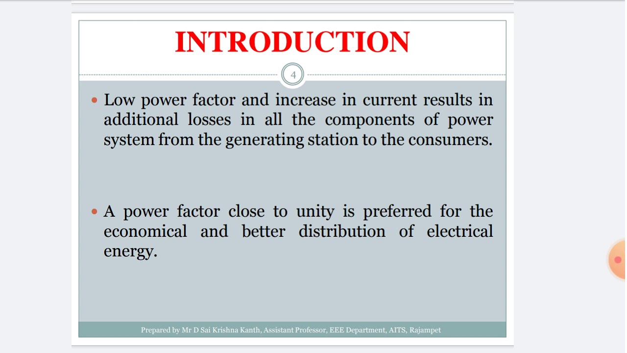 Power Factor - Introduction, Definition Causes and Effects of LPF, Advantages of Improvement in PF