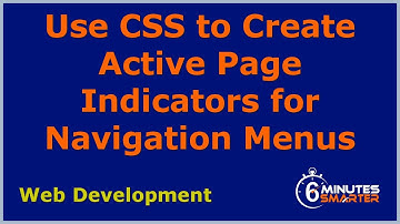 Use Active Page Indicators in Your Navigation Menus