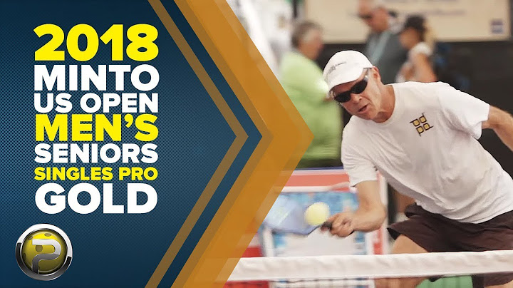 Pro Senior Men's Singles Gold Medal Match from the Minto US Open Pickleball Championships 2018