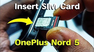 OnePlus Nord 5 | How to Insert SIM Card