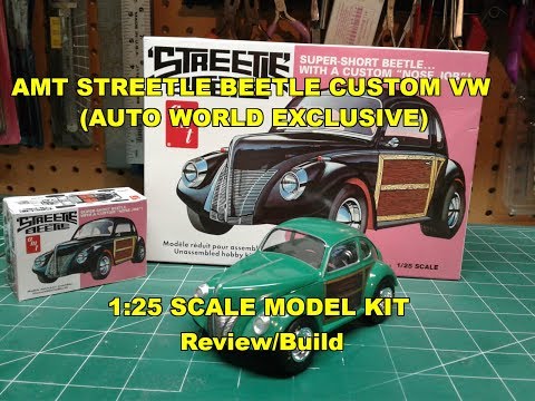 Volkswagen 1/25 モデルキット AMT STREETLE BEETLE CUSTOM VW 1:25 SCALE MODEL KIT REVIEW