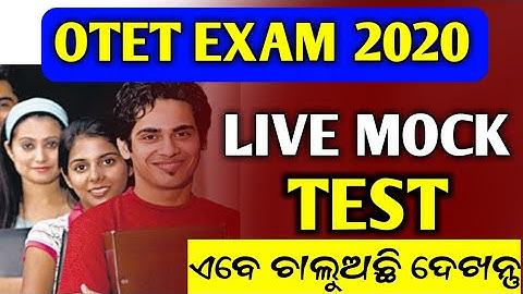 OTET Exam !! OTET Live Mock Test 2020 !! OTET Previous Year Question !! OTET Practice Test 2020 !!