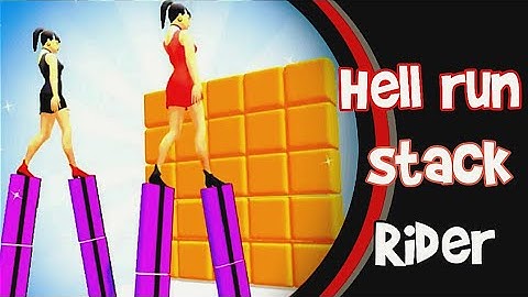 Heels Run - Stack Rider - Gameplay Levels 5 - 15 (Android, iOS)