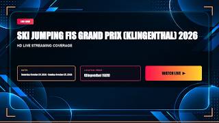 🔴LiVE Ski Jumping FIS Grand Prix (Klingenthal) 2026 (live) - stream