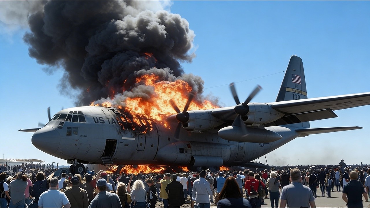 13 минут назад: американский С-130 с 700 элитными военнослужащими был уничтожен российским Су-57.