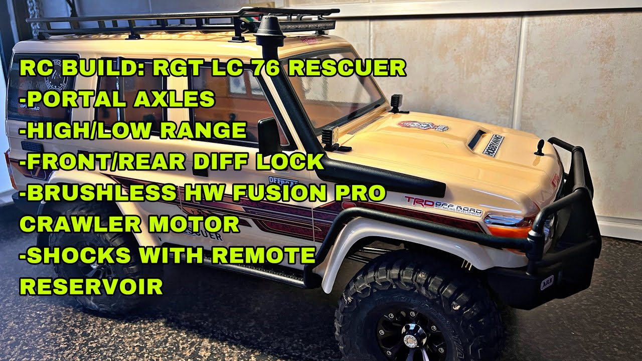 The Ultimate Build on RGT LC76 EX86190, swopping to a Hobby Wing Fusion Pro Brushless Crawler Motor