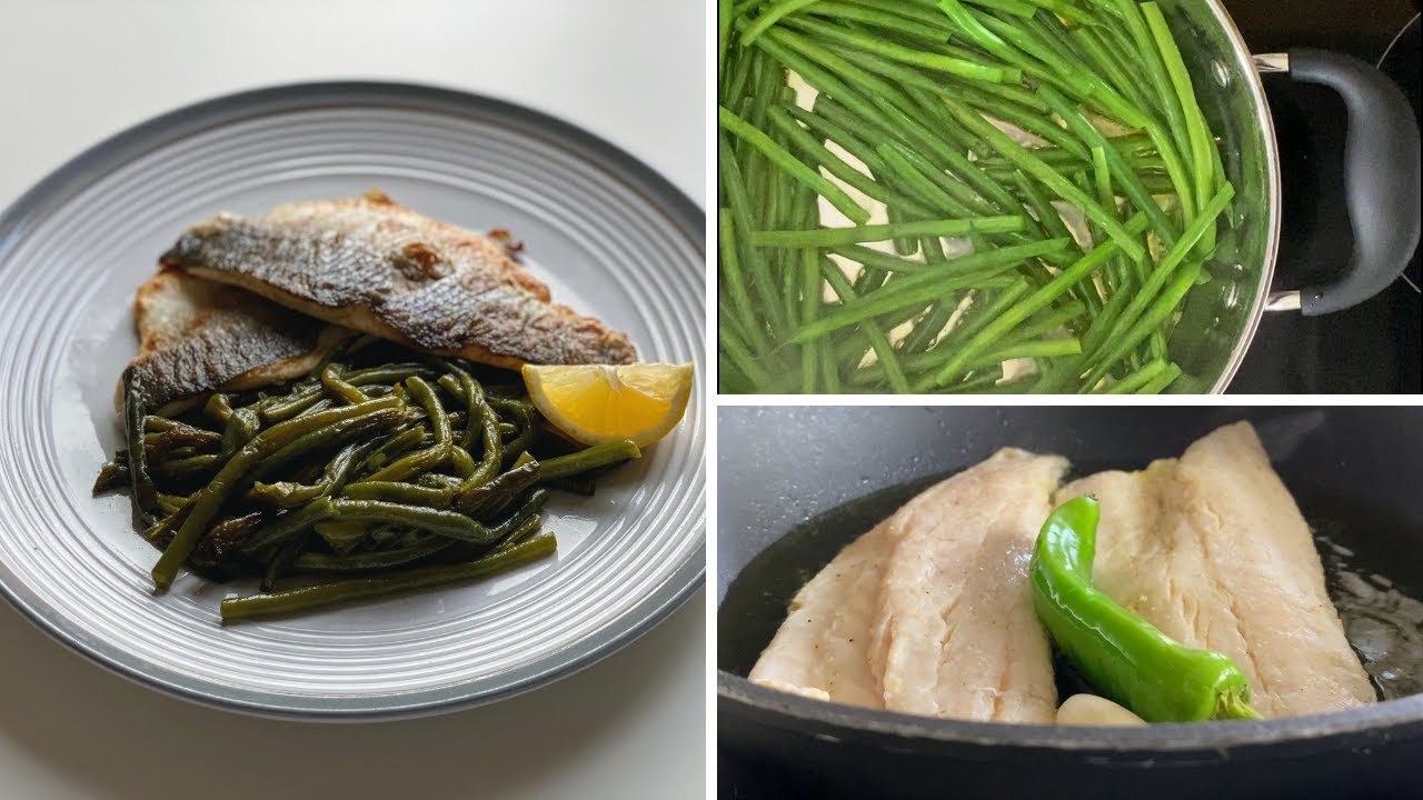 SEA BASS AND GREEN BEANS WITH TAHINI LOW CARB RECIPE YouTube