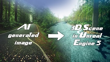 I bring AI art come to life in unreal engine 5