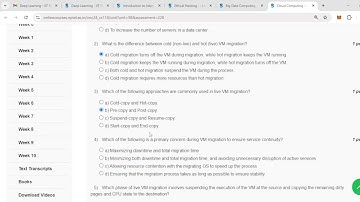 Cloud Computing |week 10 Nptel Assignment solutions 2024