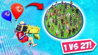 *WORLD RECORD* 1 V 27 PLAYER CLUTCH!  Fortnite Funny Fails and WTF Moments! #429