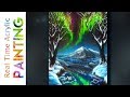 How to Paint Northern Lights in Acrylic