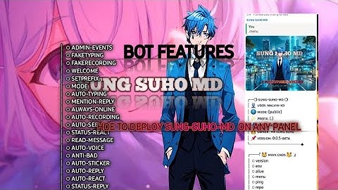 Deploy SUNG-SUHO-MD Bot for FREE on Any Panel 🔥 | No Qr Needed | Full Tutorial (2025)