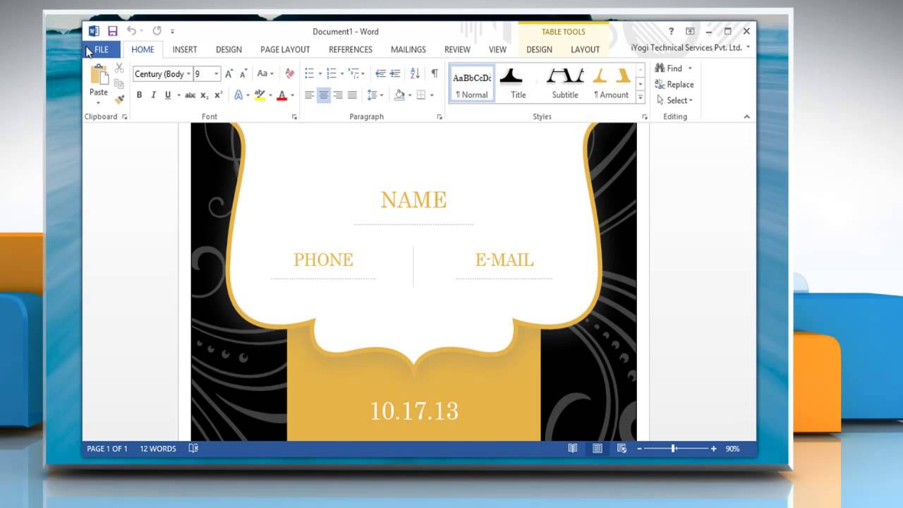 Creating Word Templates 2013 Sarseh com