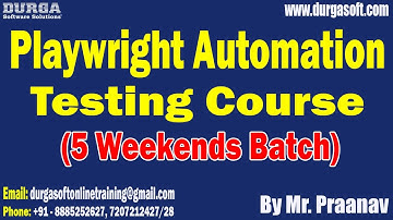 Playwright Automation Testing Course tutorials || by Mr. Praanav On 12-07-2025 @9AM IST