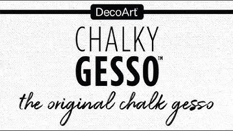 Learn More: DecoArt Chalky Gesso