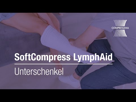 Ödemtherapie mit SoftCompress LymphAid – Anlegen der Bandagierung am Unterschenkel