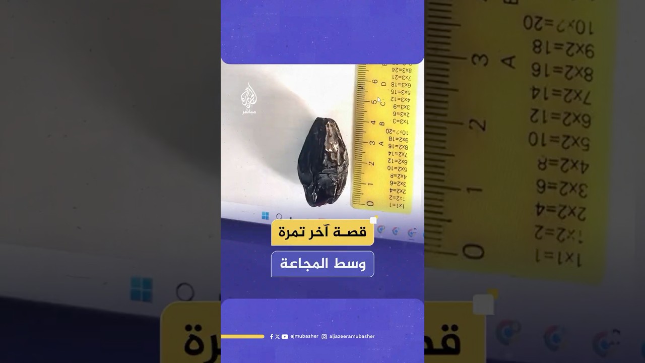 تمرة واحدة وسط المجاعة تتحول رمزا للعطاء في غزة