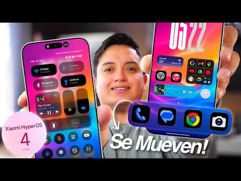 ¡Ya Están Aquí! ICONOS Animados y Centro de Control de HyperOS 4 para Cualquier XIAOMI 😍