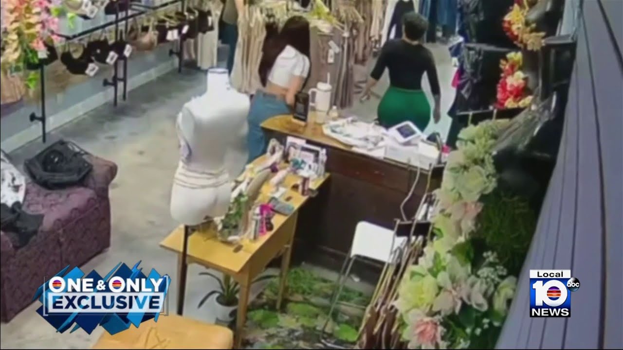 Police seek woman caught on camera stealing faja's from Broward family ...