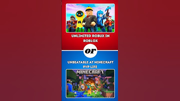 Unlimited Roblox or Unlimited Minecraft What Would You Rather ? #quiz #shorts #wouldyourather