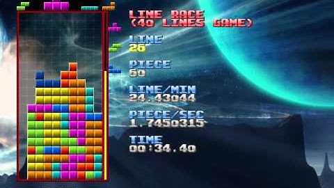Tetris: "First sub-minute 40L"