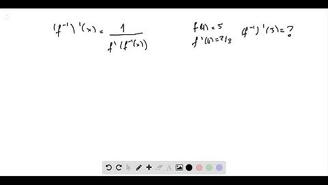 (a) Suppose f is a one-to-one differentiable function and its inverse function f^-1 is also diffe…