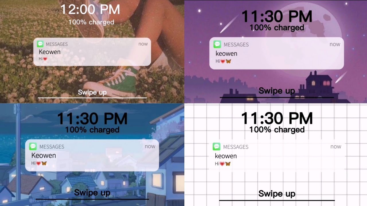 Free simple aesthetic ios notification intro | keowen