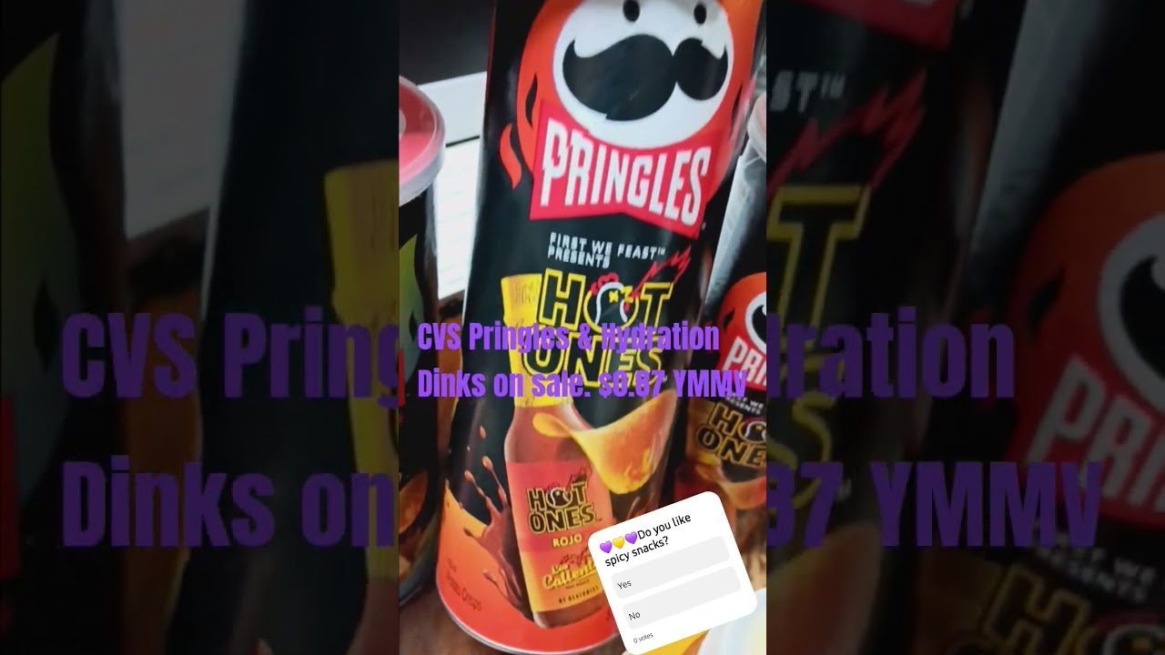 $0.87 Pringles $0.70 Recovery Hydration Drinks at CVS While supplies last ,end of Summer Deals YMMV