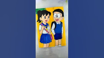 Nobita, Suzuka Drawing 😍 #shorts #art #drawing #doraemon#shortsfeed