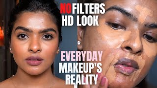 my True BROWN SKIN makeup & Skin Care Therapy | what EVERYDAY MAKEUP looks in Person *Satisfying AF*