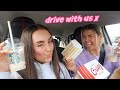 DRIVE WITH US!! McDonalds & Starbucks Mukbang & lil catch up