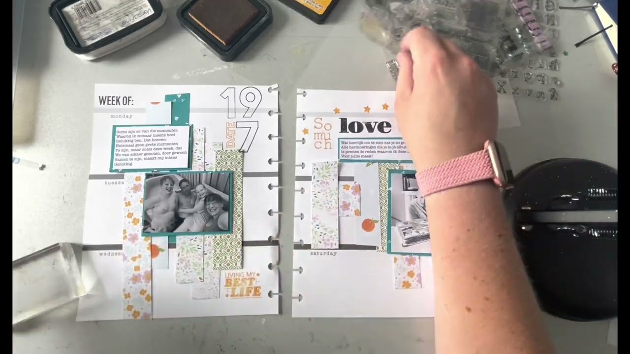 Memorykeeping with Timefortea designs stamps