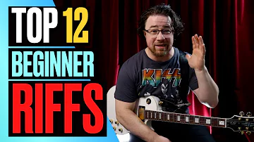 You need to know these Top 12 Beginner Guitar Riffs - WITH TAB